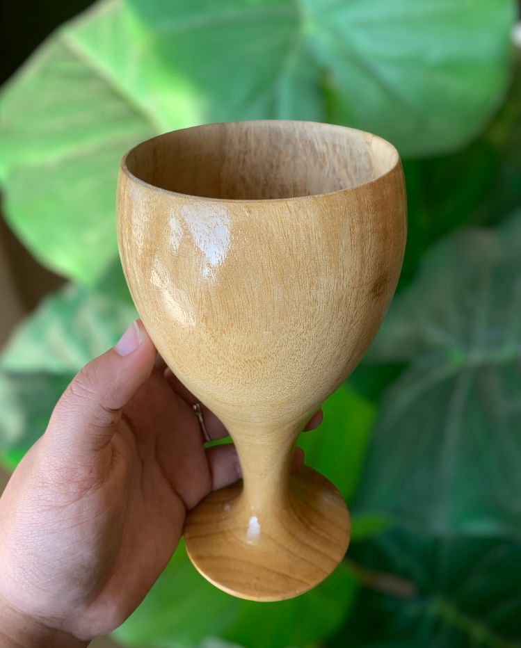 Wooden Wine Glass