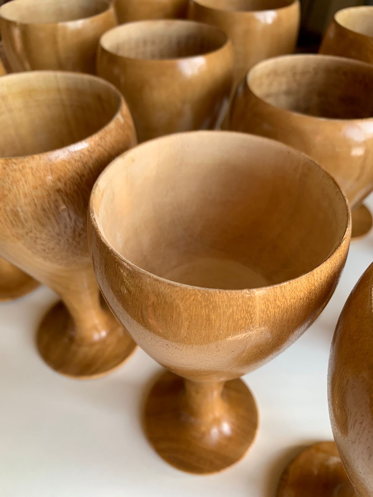 Wooden Wine Glass
