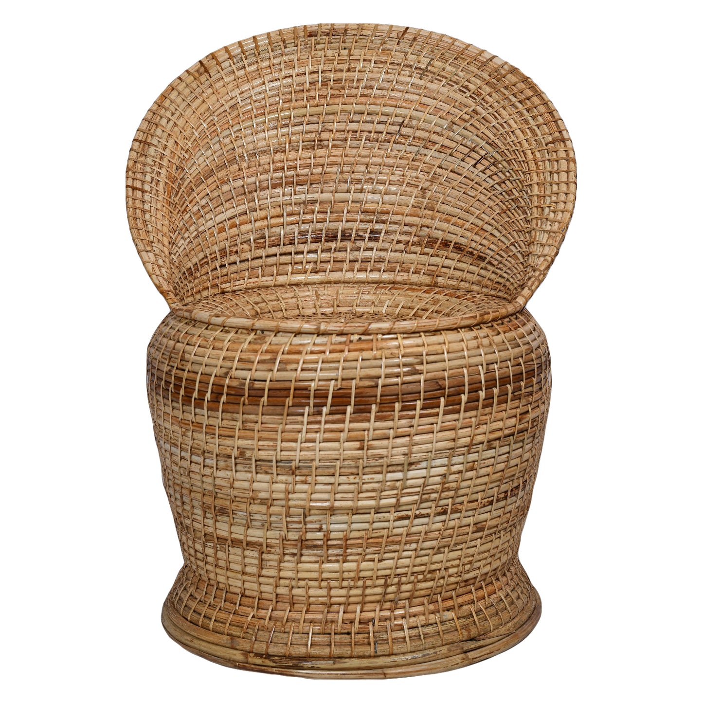 Cane Apple Shaped Chair