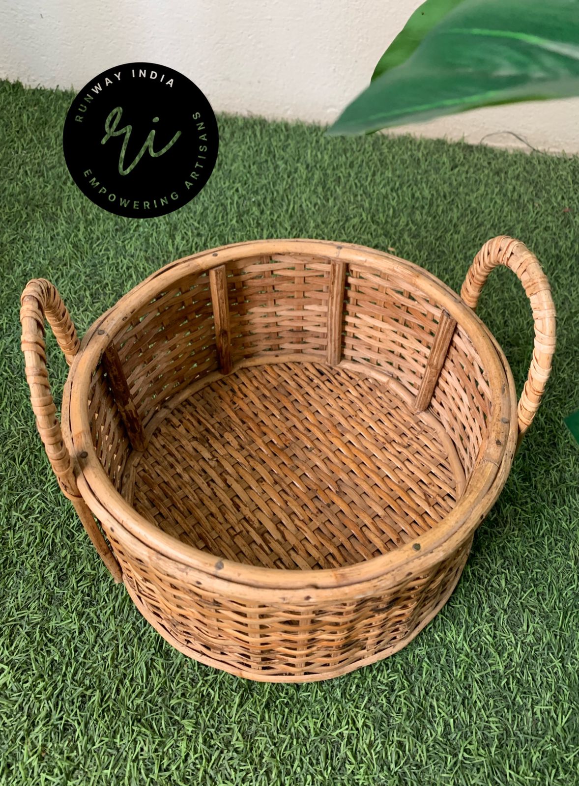 Rattan cane Basket