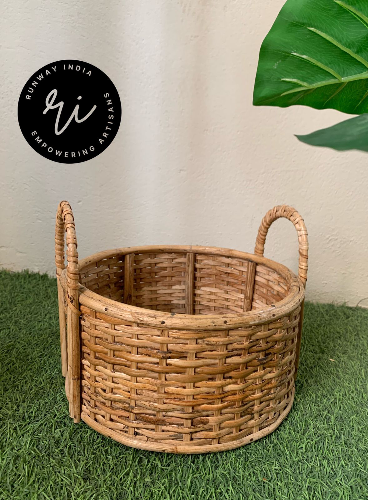Rattan cane Basket
