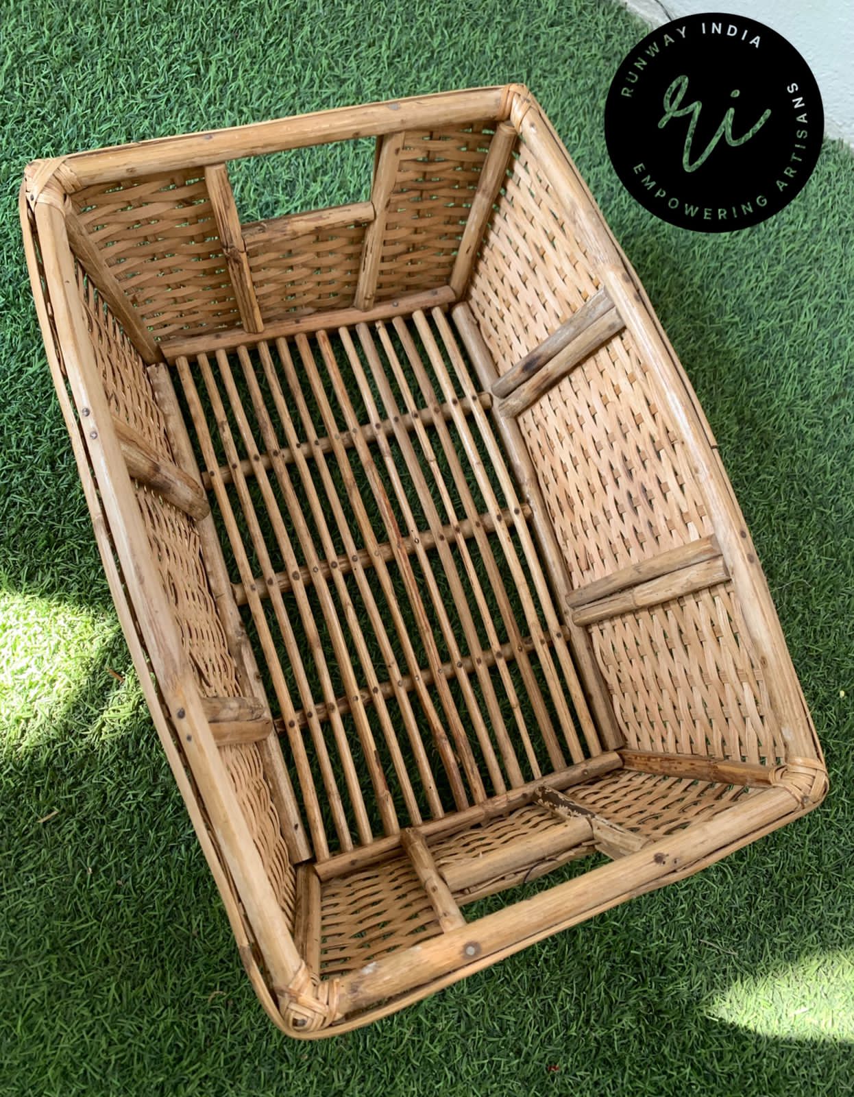 Rattan cane Basket
