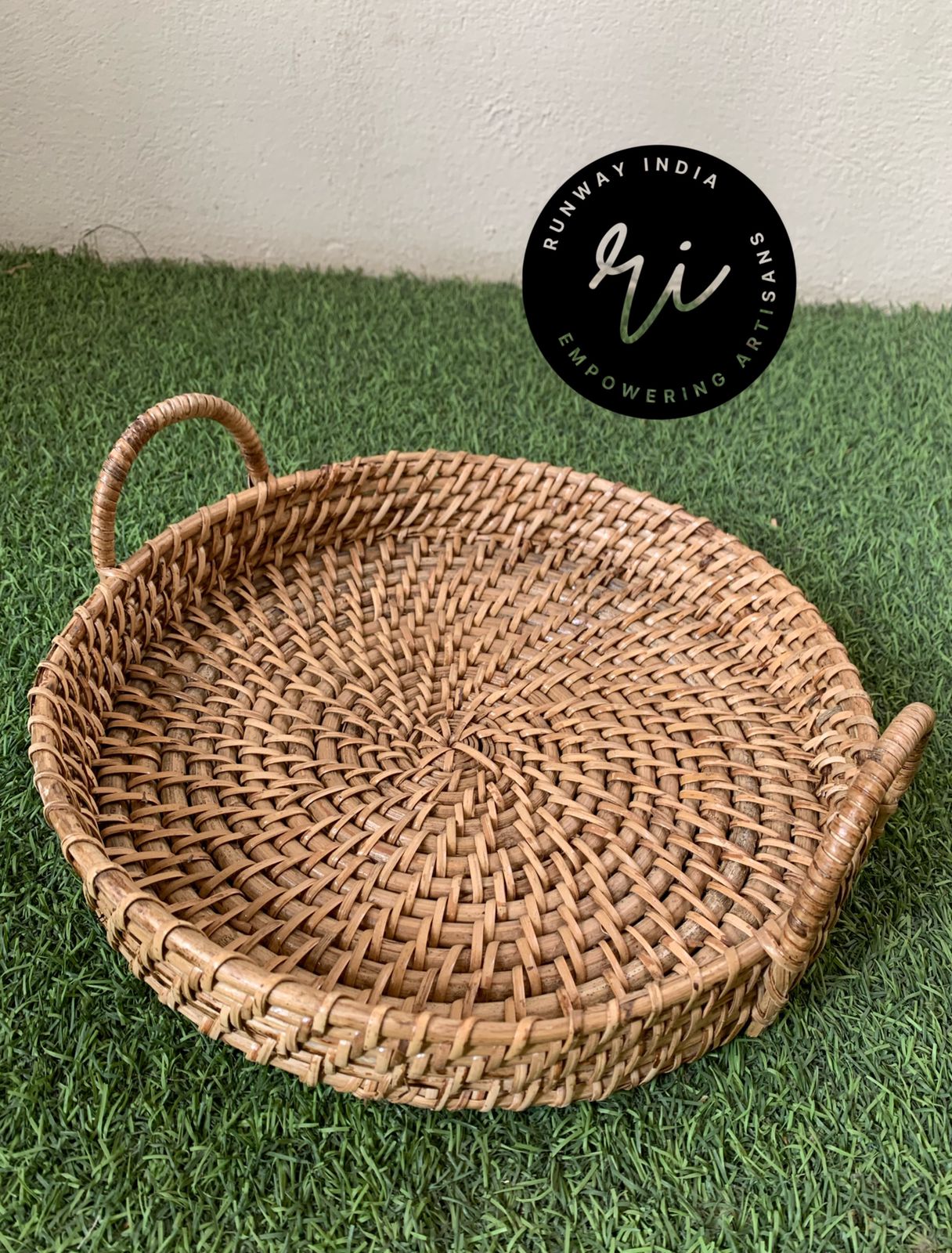 Rattan cane Multipurpose Tray