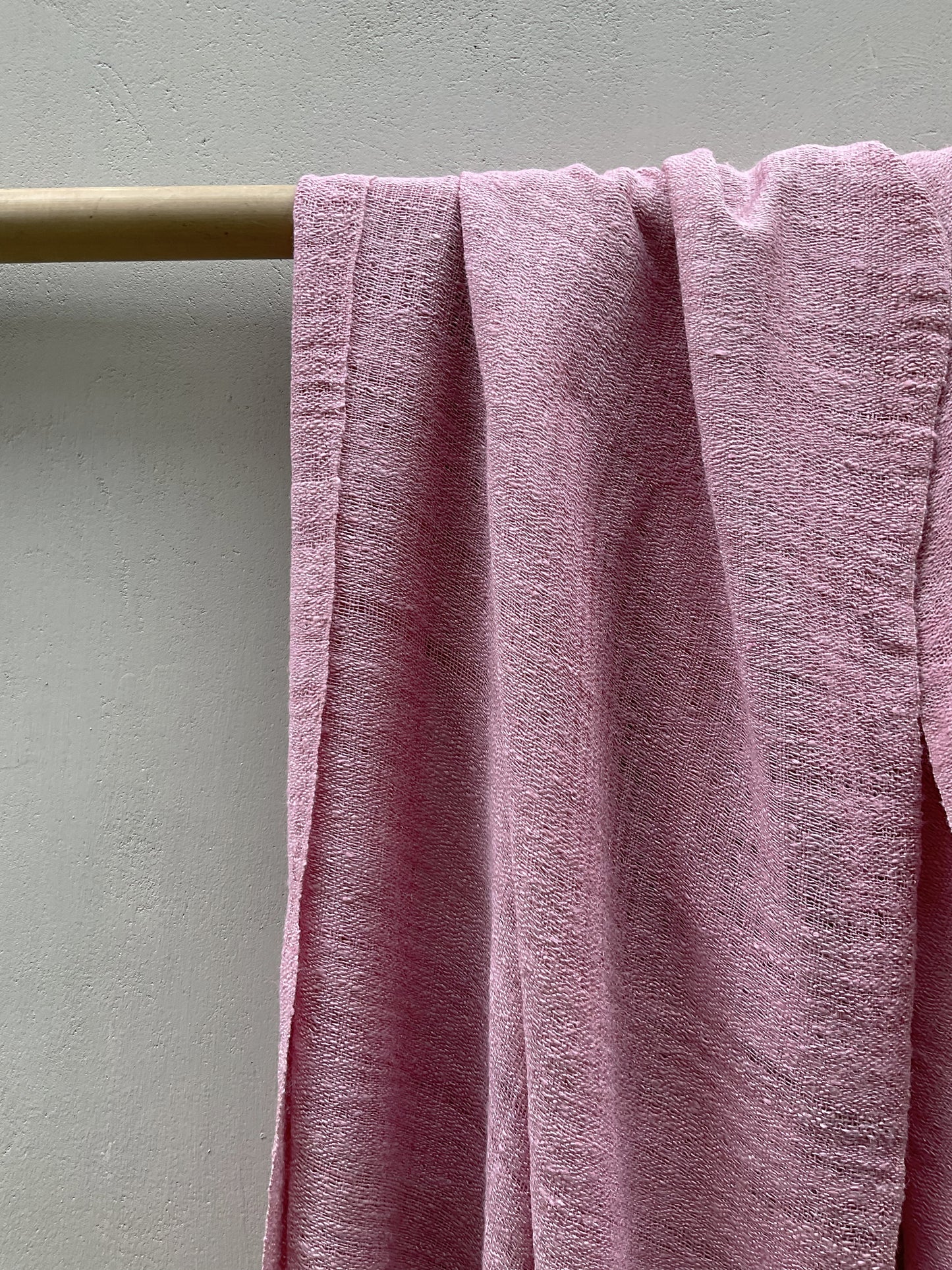 Eri Silk Pink Netted Shawl