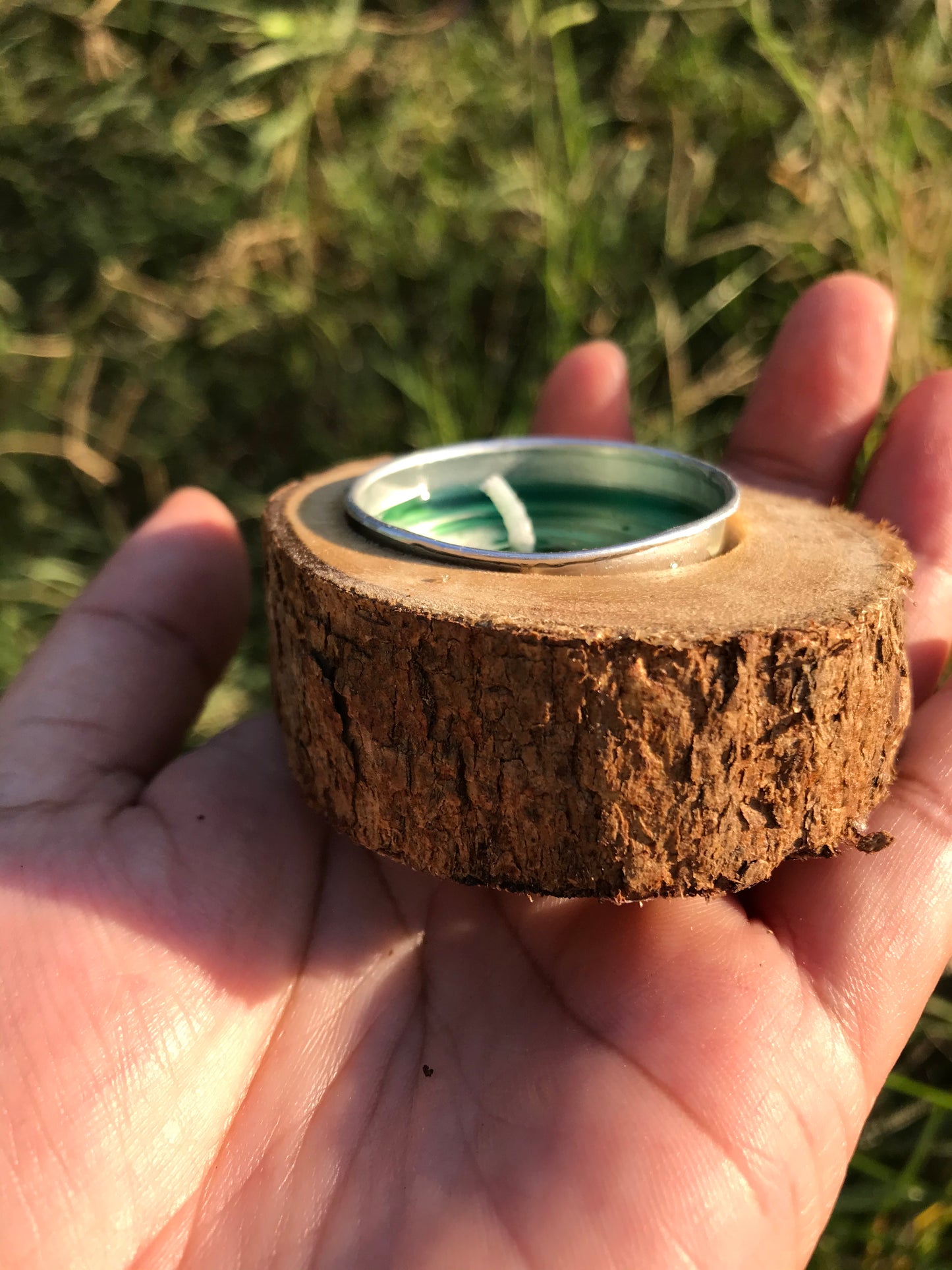 Reusable wooden festive Candles