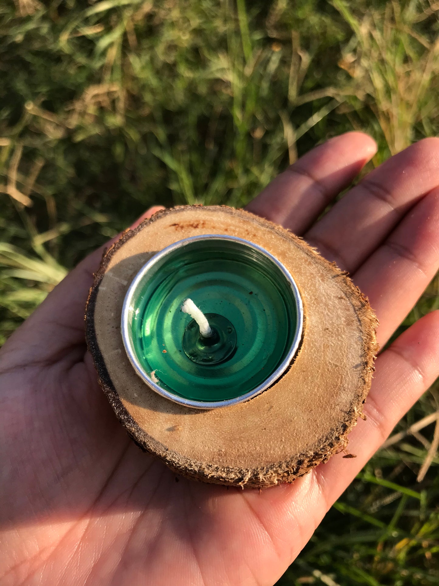 Reusable wooden festive Candles