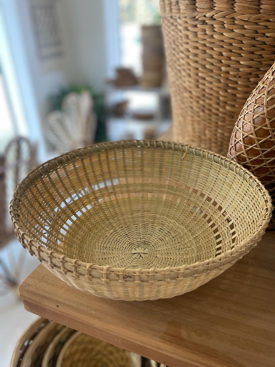 NATURAL BAMBOO FRUIT BASKET