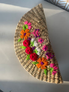 KAUNA EMBROIDERED MOON CLUTCH