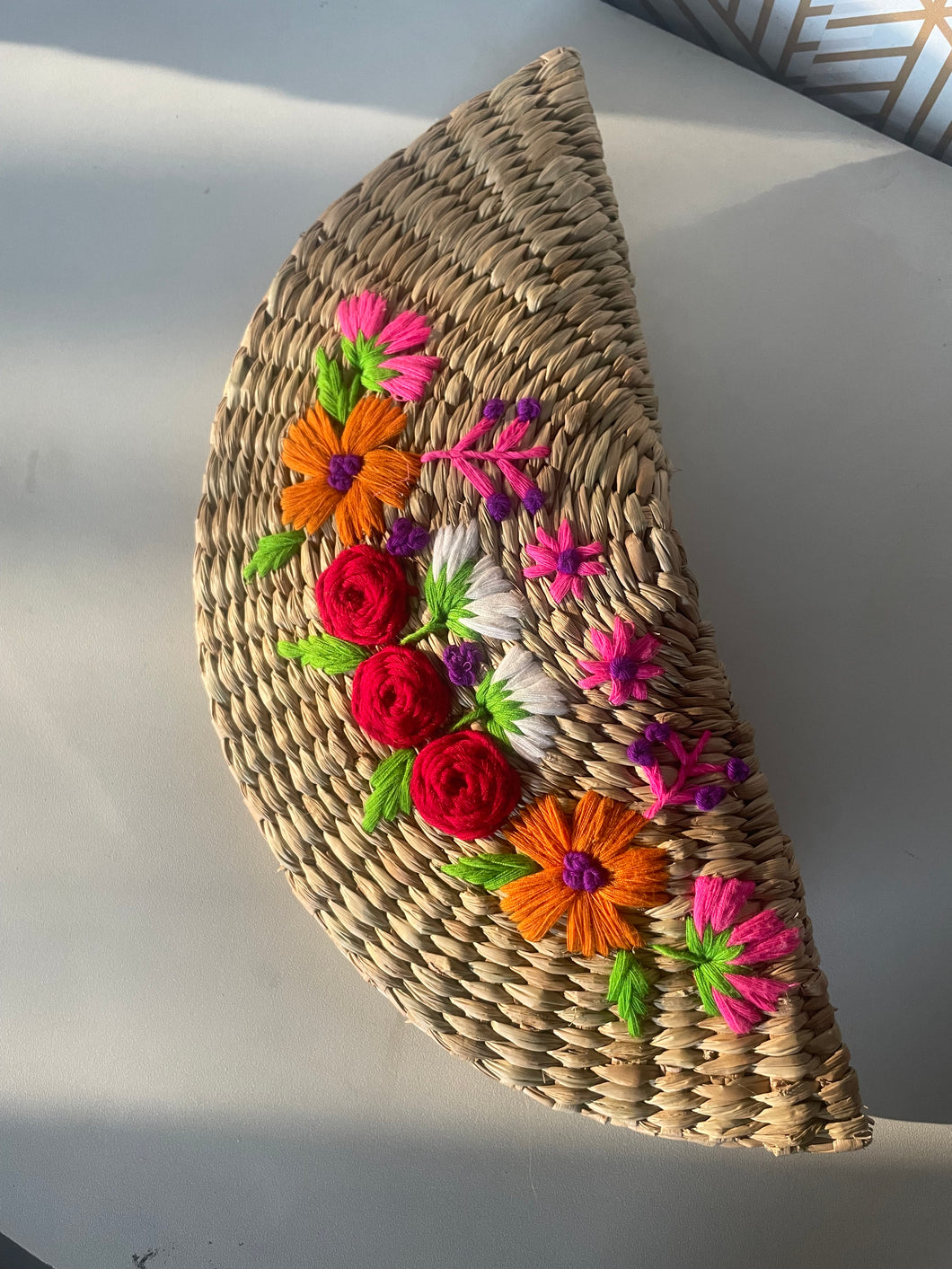 KAUNA EMBROIDERED MOON CLUTCH