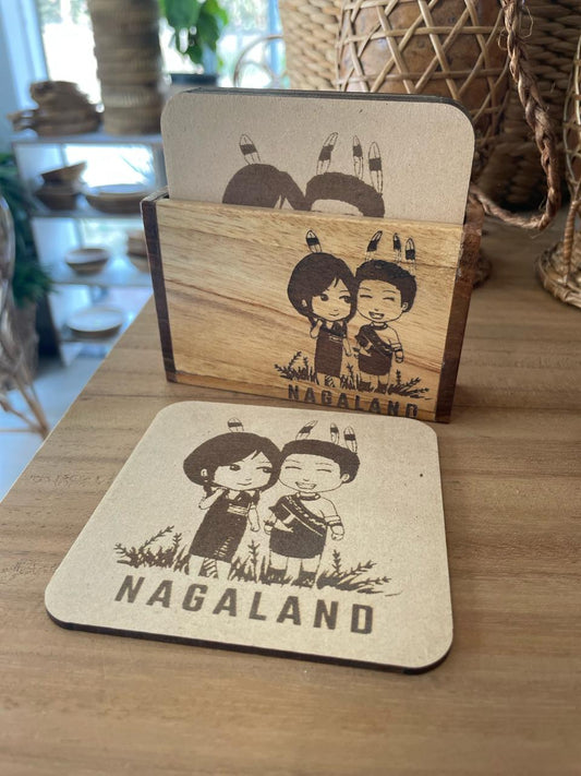 Tea Coasters | Wooden | Set of 6