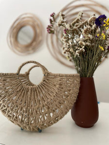 Jute iron frame basket