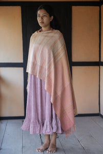 PEACH LINE | ERI SILK STOLE