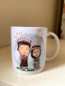 ZELIANG TRIBE INSPIRED CERAMIC PRINTED MUG