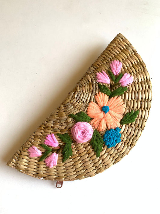 Kauna Hand Embriodery Moon Clutch