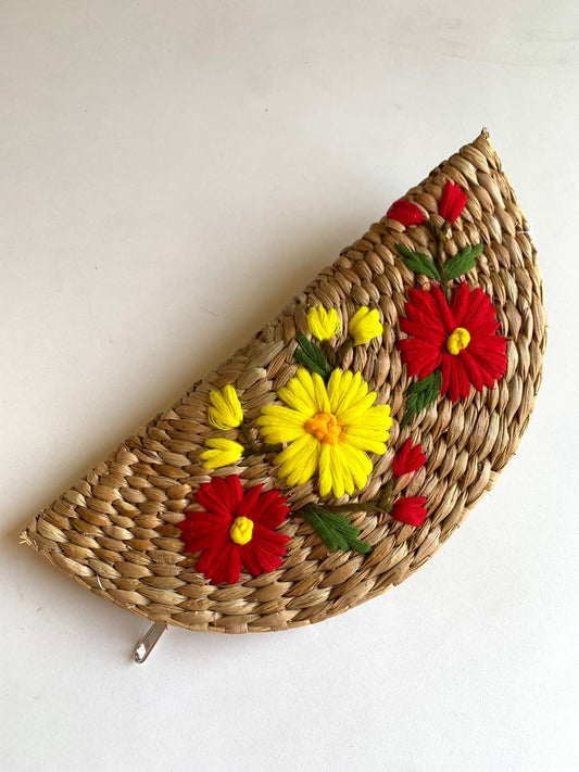 Kauna Hand Embriodery Moon Clutch