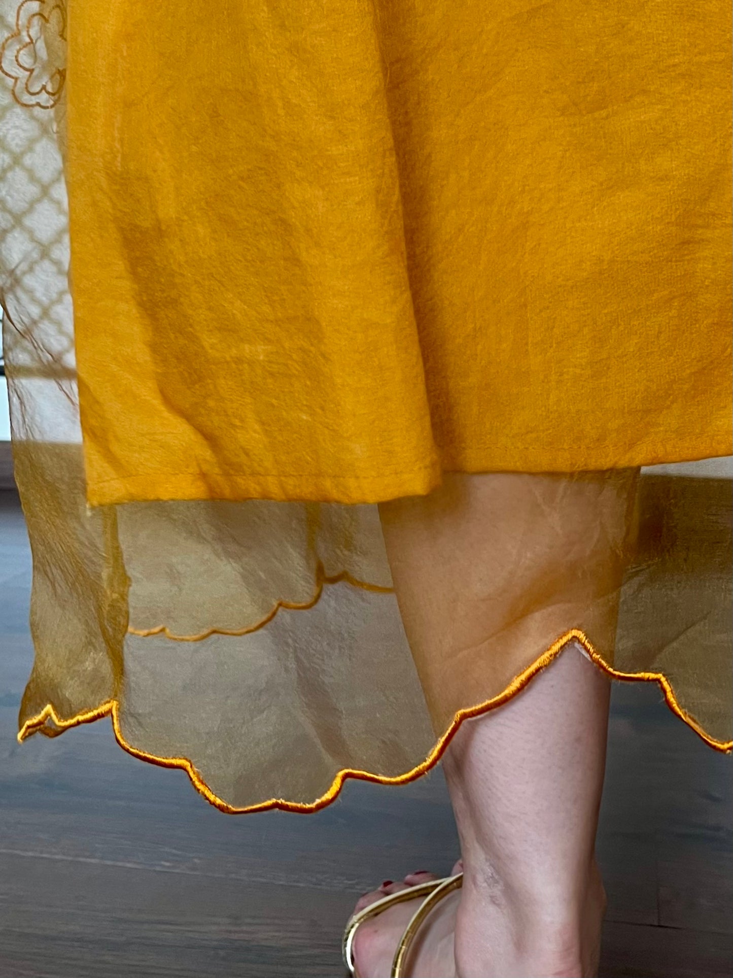 Suna Organza Skirt | Cotton Lining