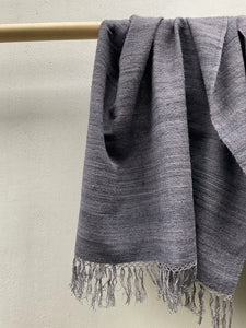 Eri Silk Charcoal Grey Shawl