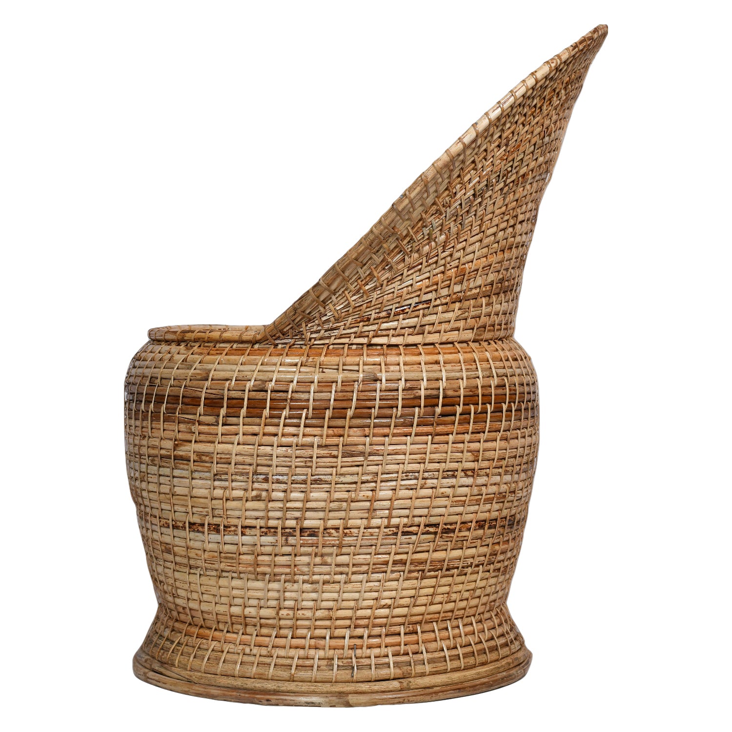 Cane Apple Shaped Chair