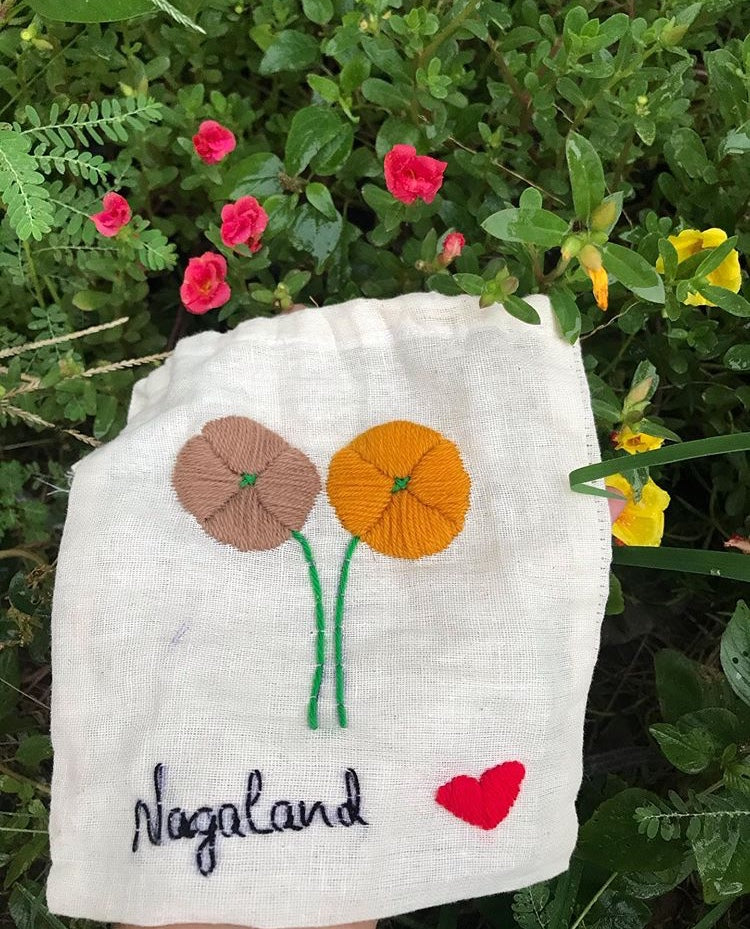 Handmade embroidery pouch