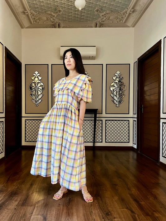 Baby Doll Dress | Yarn Dyed Fabric
