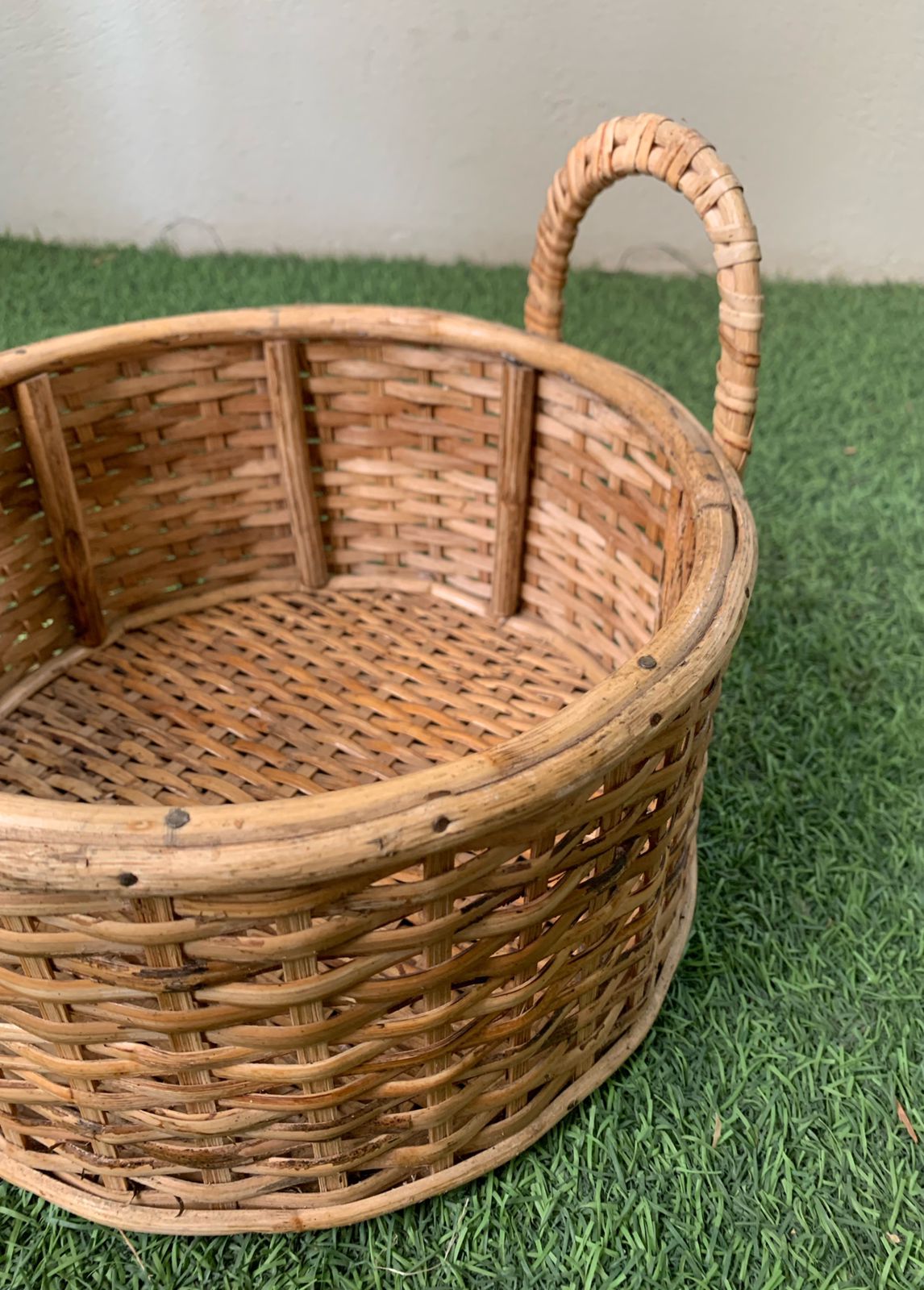 Rattan cane Basket