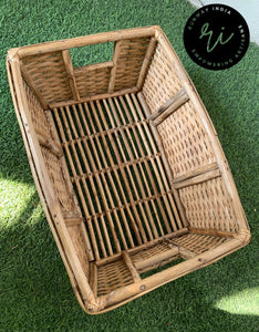 Rattan cane Basket