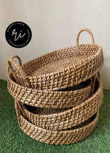 Rattan cane Multipurpose Tray