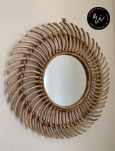 Load image into Gallery viewer, Rattan Cane Wall Hanging Mirror
