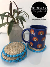 Load image into Gallery viewer, Banana Fibre Coaster With Beads Detailing | 5 Inches
