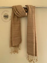 Load image into Gallery viewer, Naturally Dyed Eri silk stole
