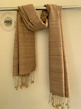 Load image into Gallery viewer, Naturally Dyed Eri silk stole Success
