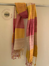 Load image into Gallery viewer, Naturally Dyed Eri silk stole Success
