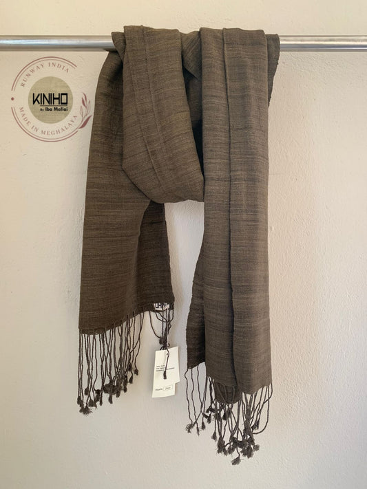 Naturally Dyed Eri silk stole