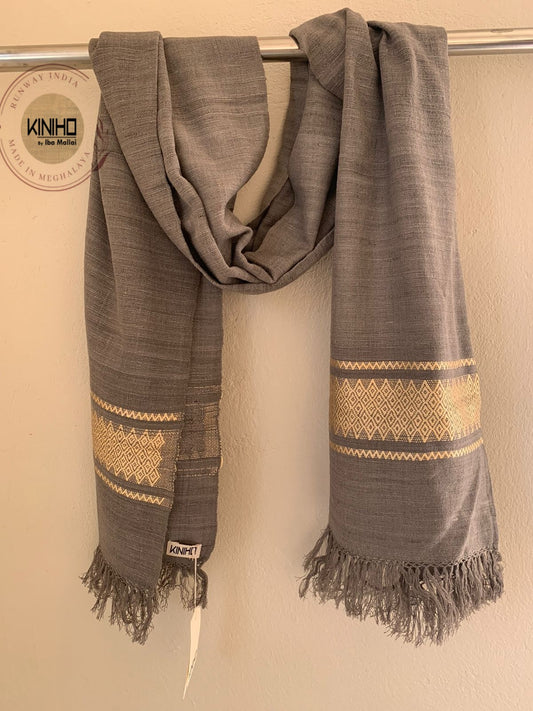 Naturally Dyed Eri silk stole
