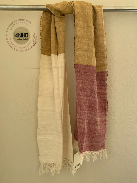 Naturally Dyed Eri silk stole