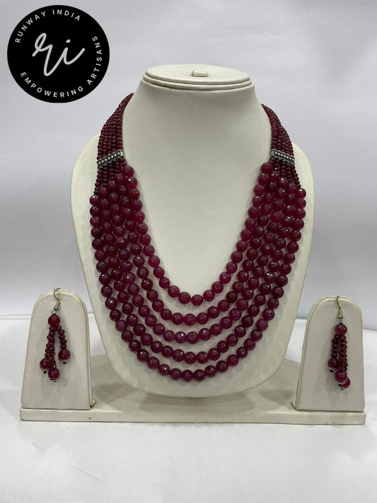 GTJ Necklace Set | Onyx Stone